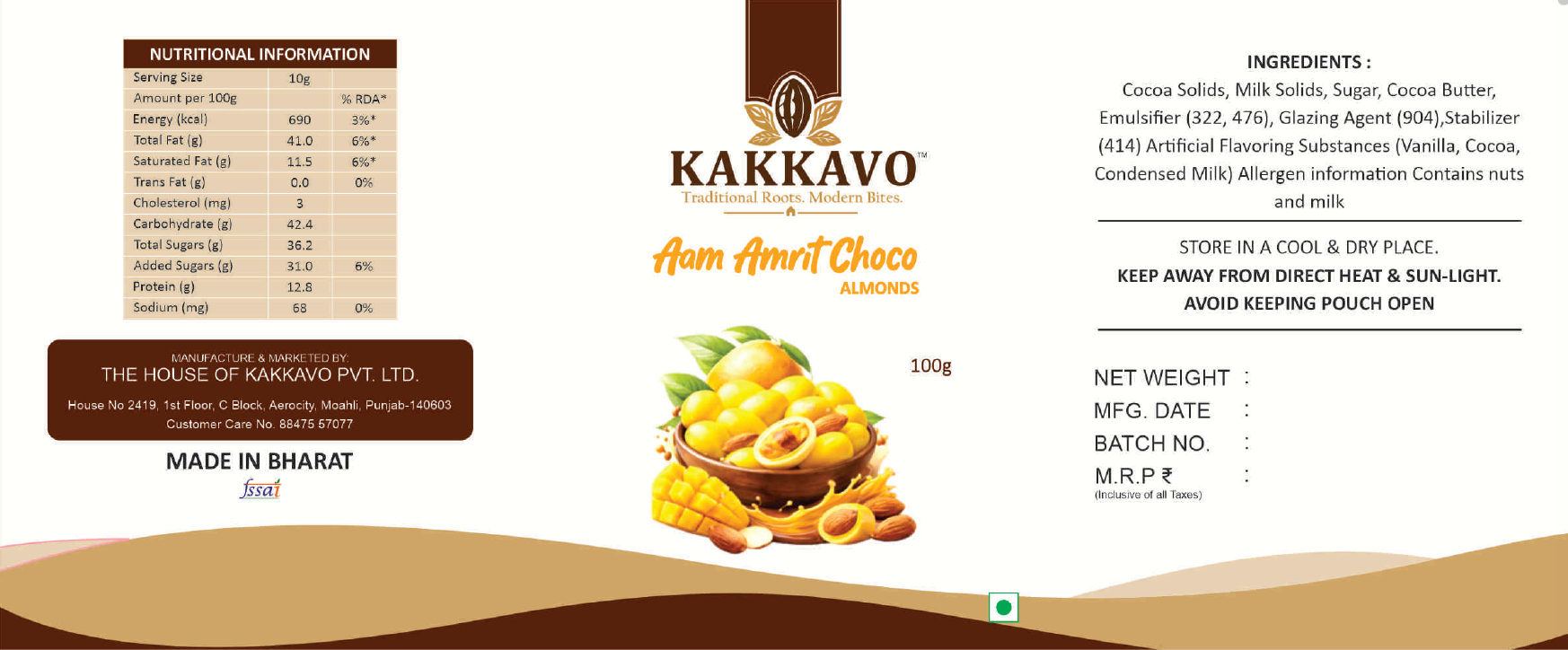 Aam Amrit Choco Almonds