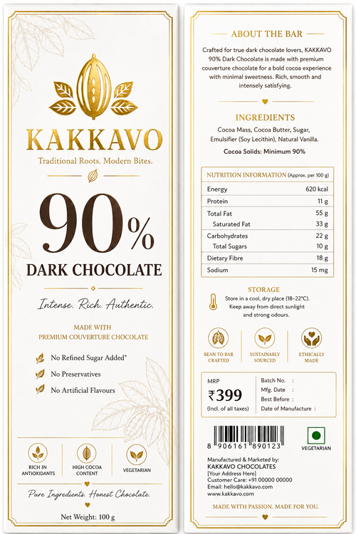 90% dark chocolate