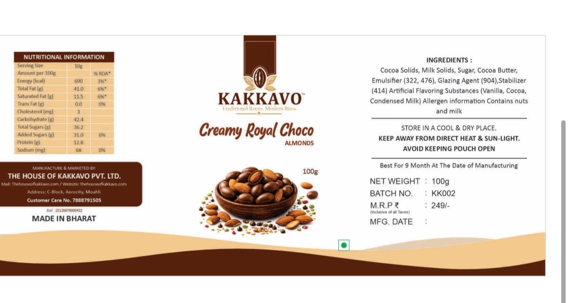 Creamy Royal Choco Almonds
