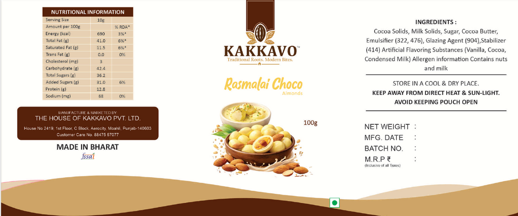 Rasmalai Choco Almonds